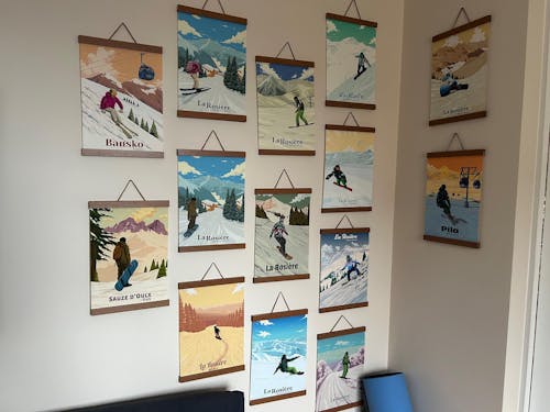 Pila Aosta Italy Ski Resort Travel Poster