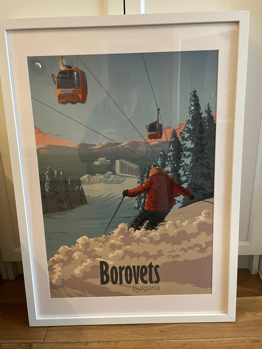 Sierra Nevada Spain Ski Resort Travel Poster