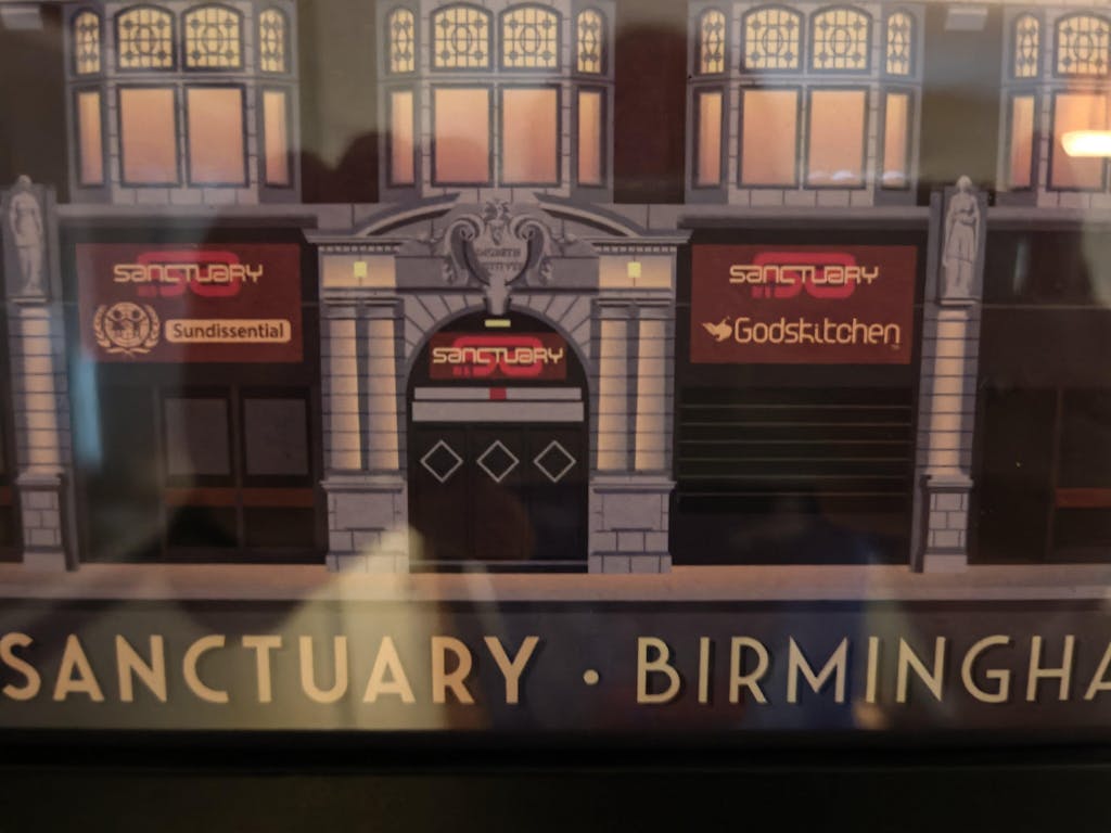 Sanctuary Nightclub Birmingham Poster