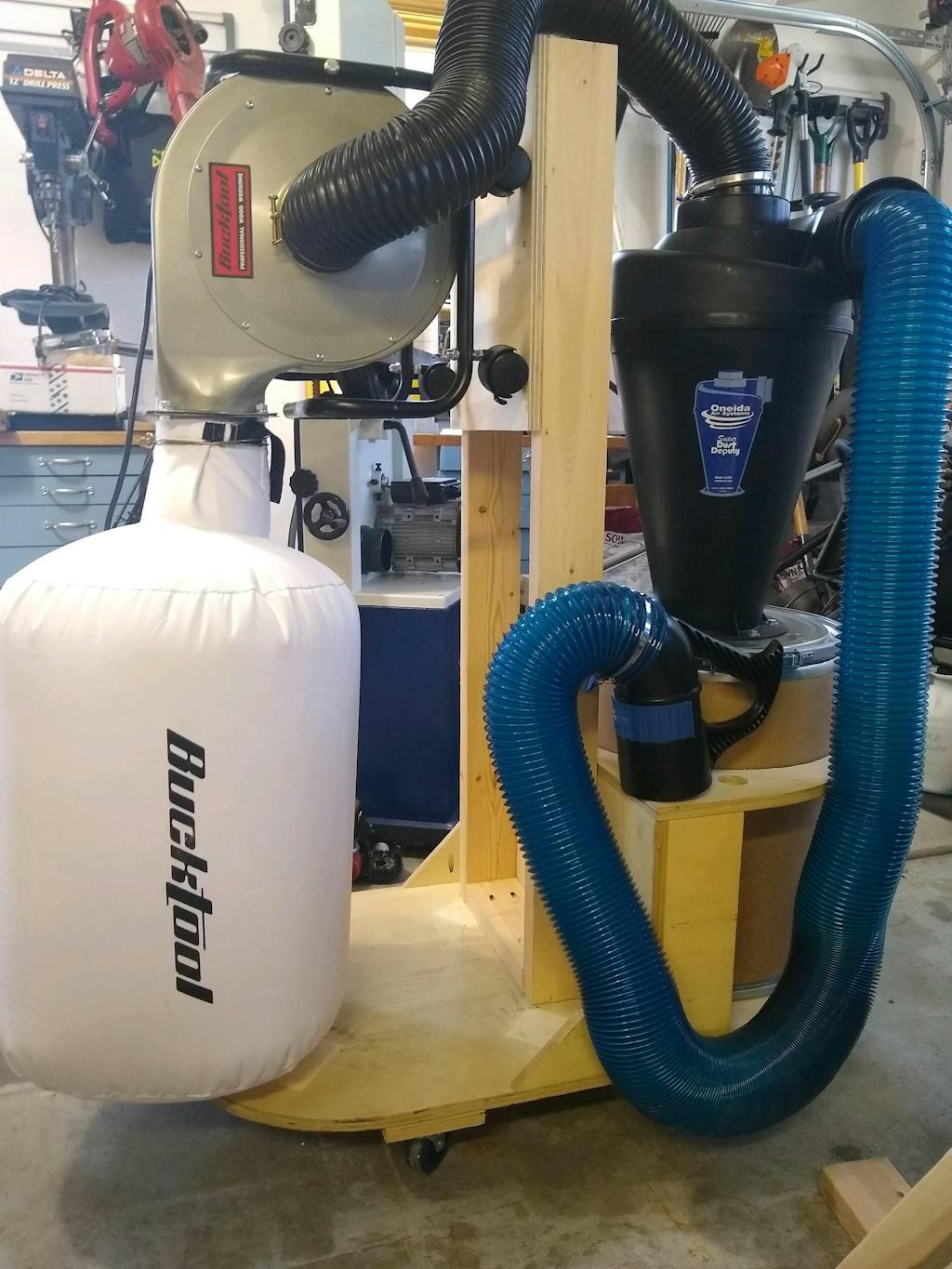 BUCKTOOL Dust Collector DC30A 1HP 6.5AMP Wallmount Dust Collector dust collection system Tools