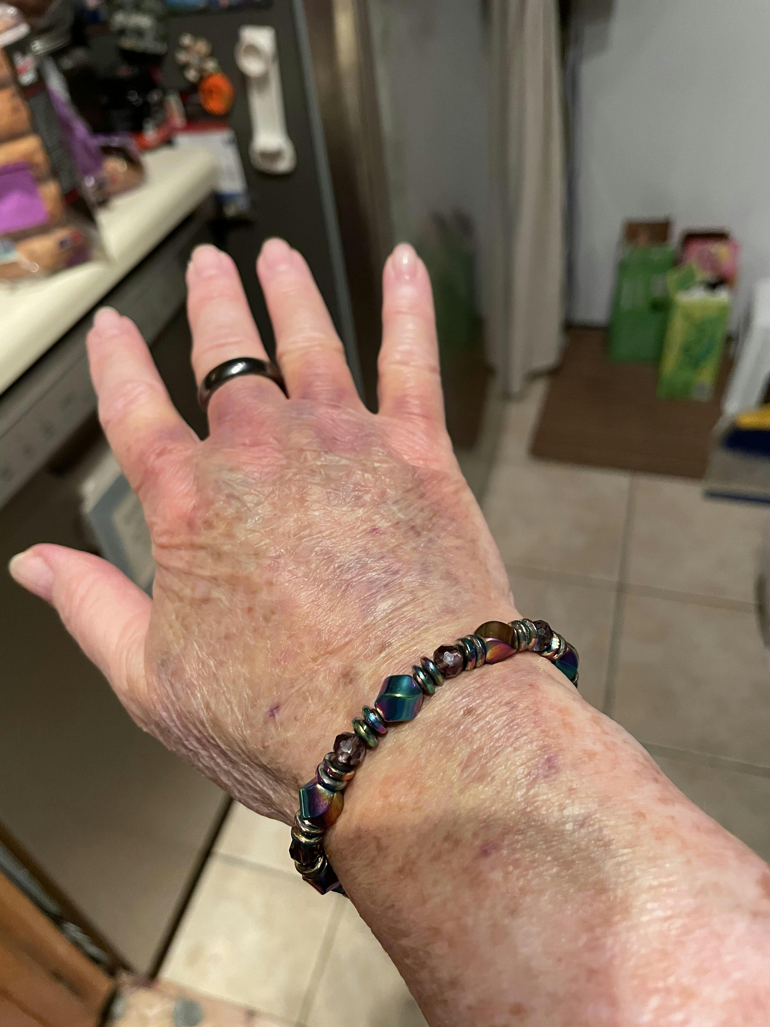 Rainbow Hematite Magnetic Bracelet for Wellness & Vitality photo review