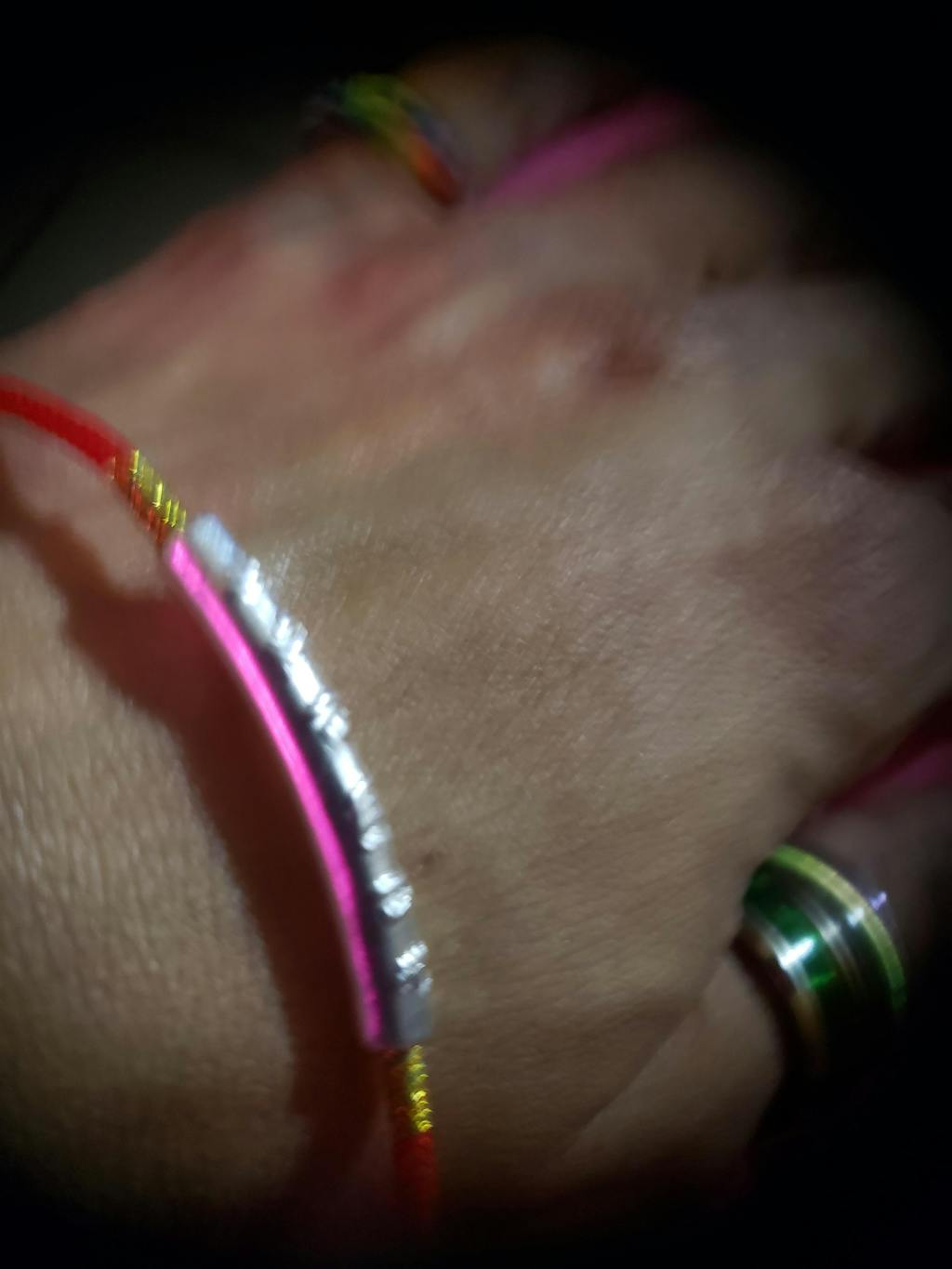 Tibetan Red String Bracelet Buddhist Lucky Charm Buddha & Karma