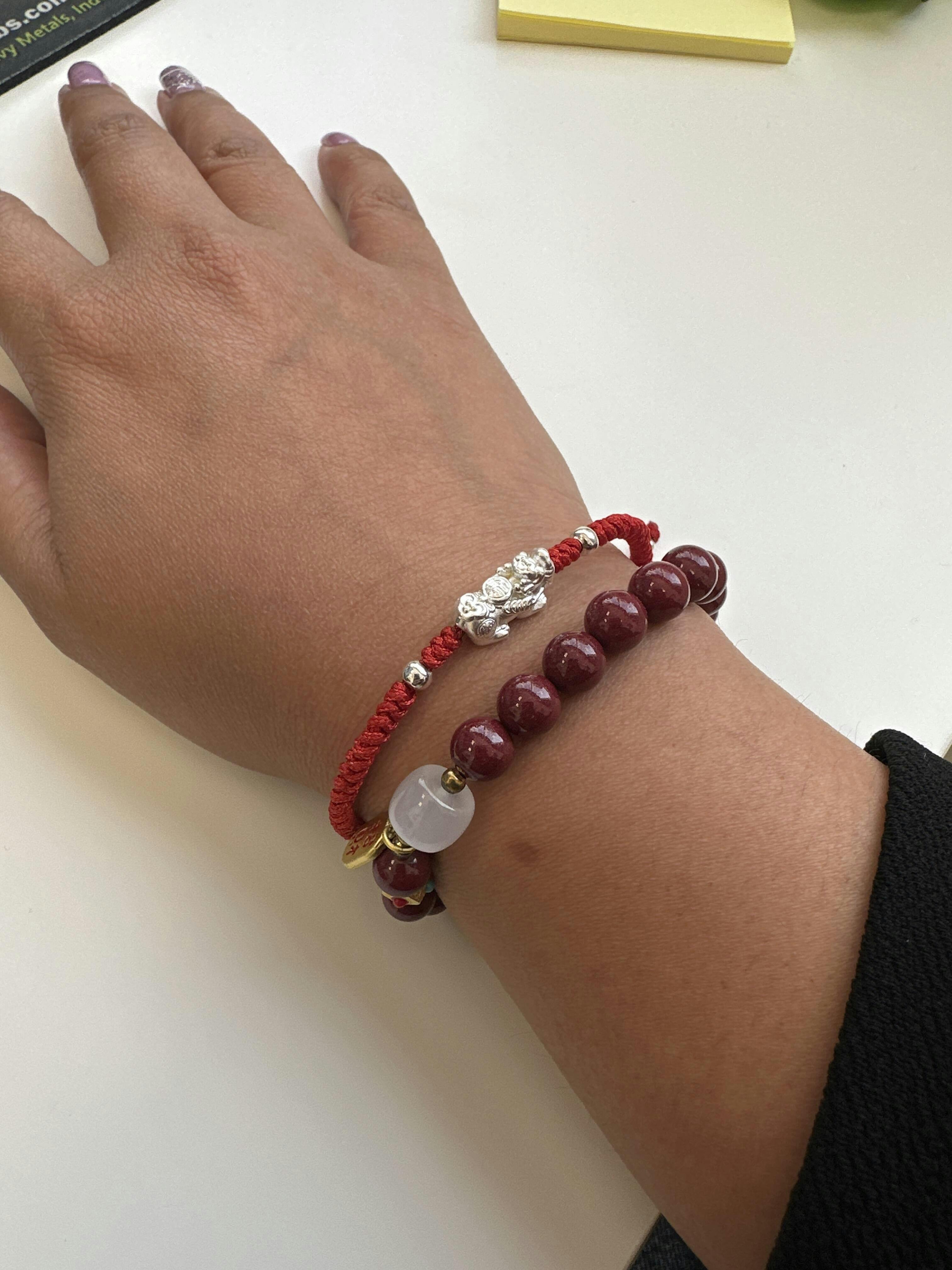 Red String Silver Pixiu Bracelet for Wealth & Windfall Luck photo review
