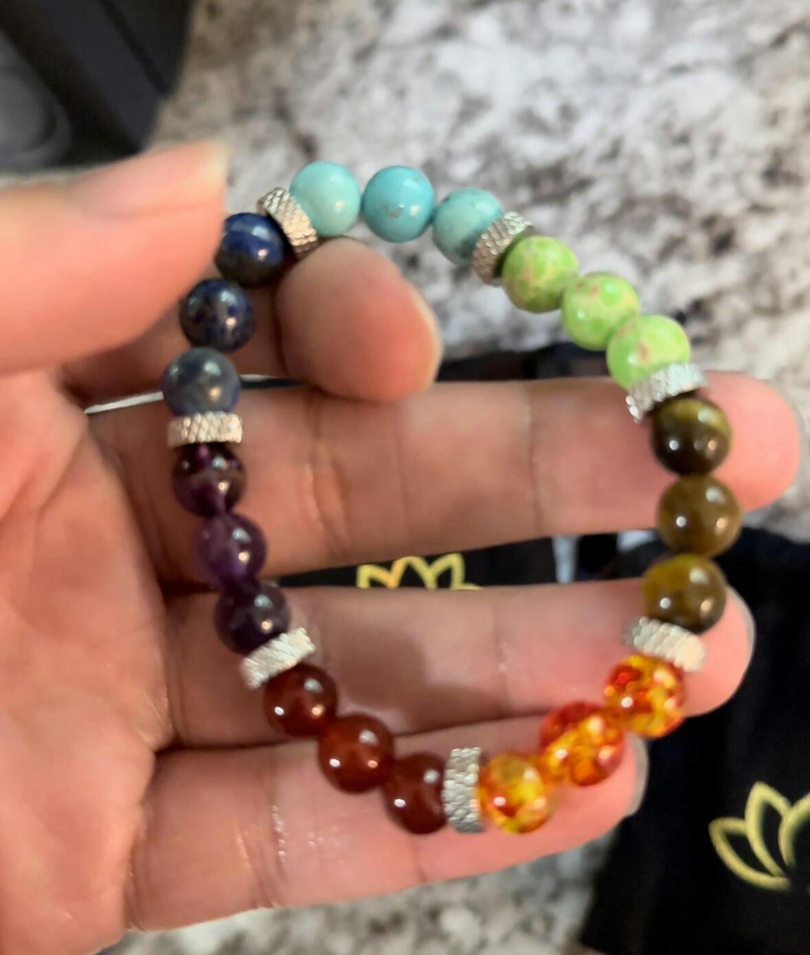 7 Chakra Crystal Bracelet for Healing & Positive Energy photo review