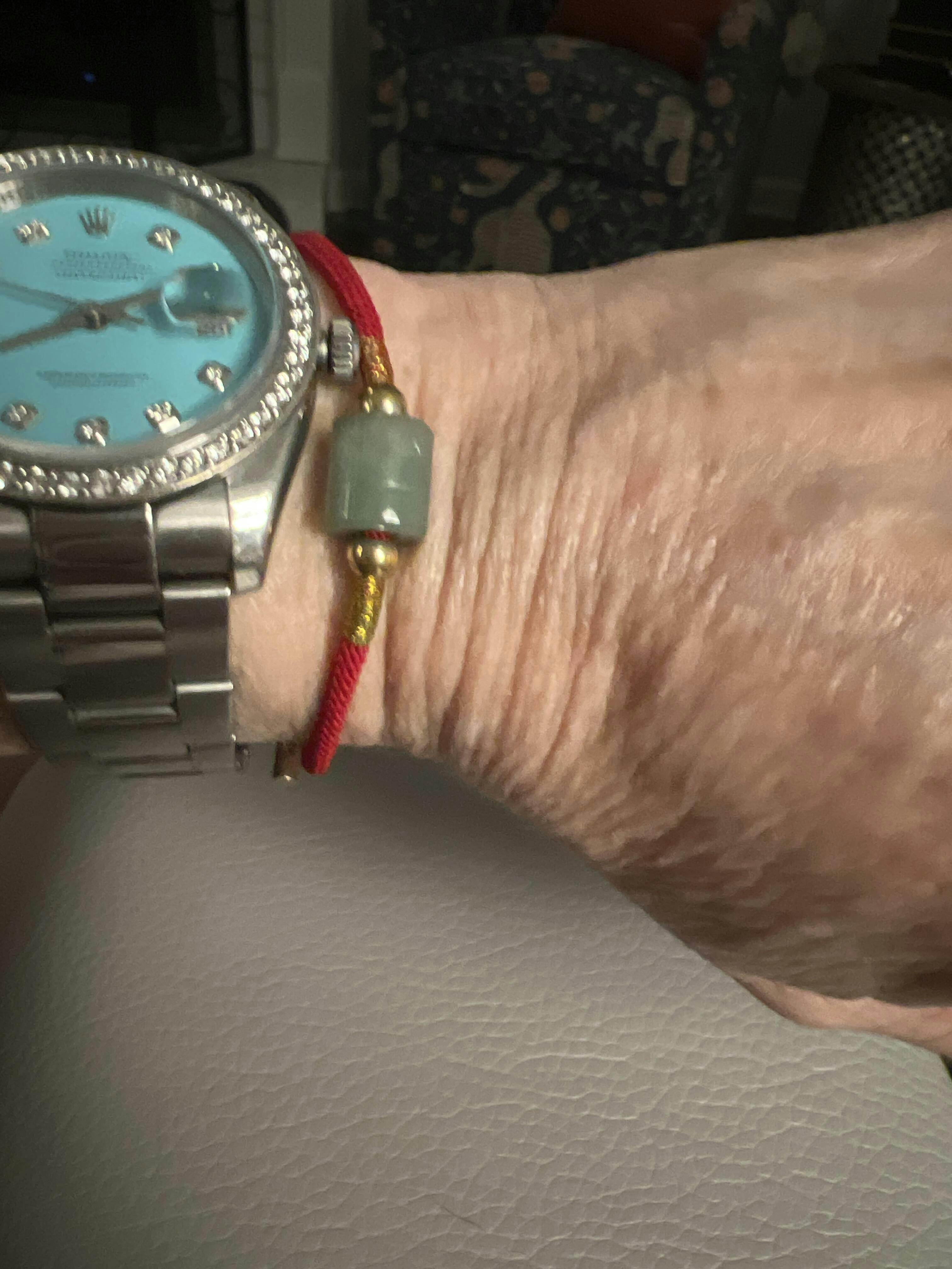 Tibetan String Green Aventurine Bracelet for Wealth & Luck photo review