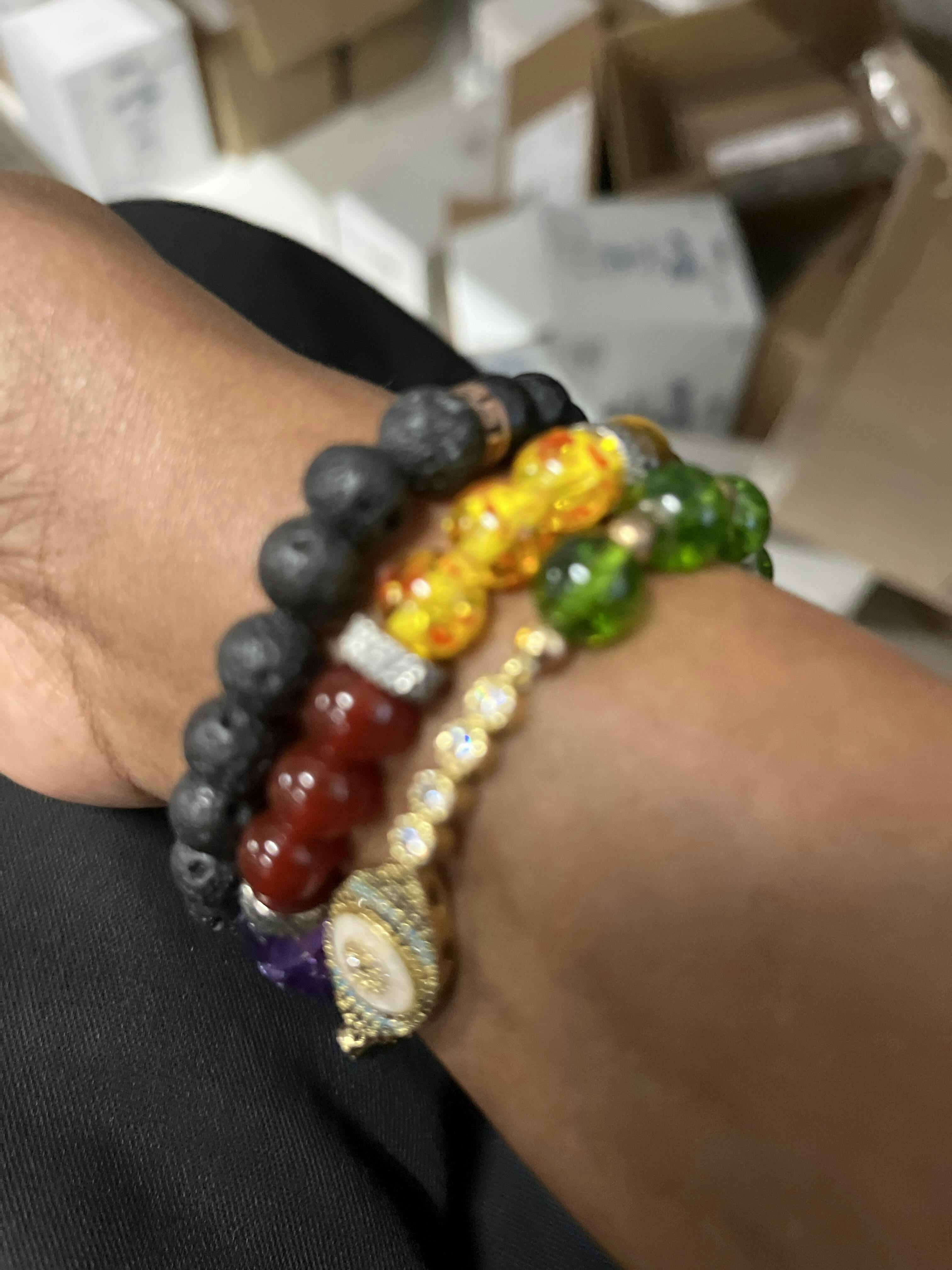 7 Chakra Crystal Bracelet for Healing & Positive Energy photo review