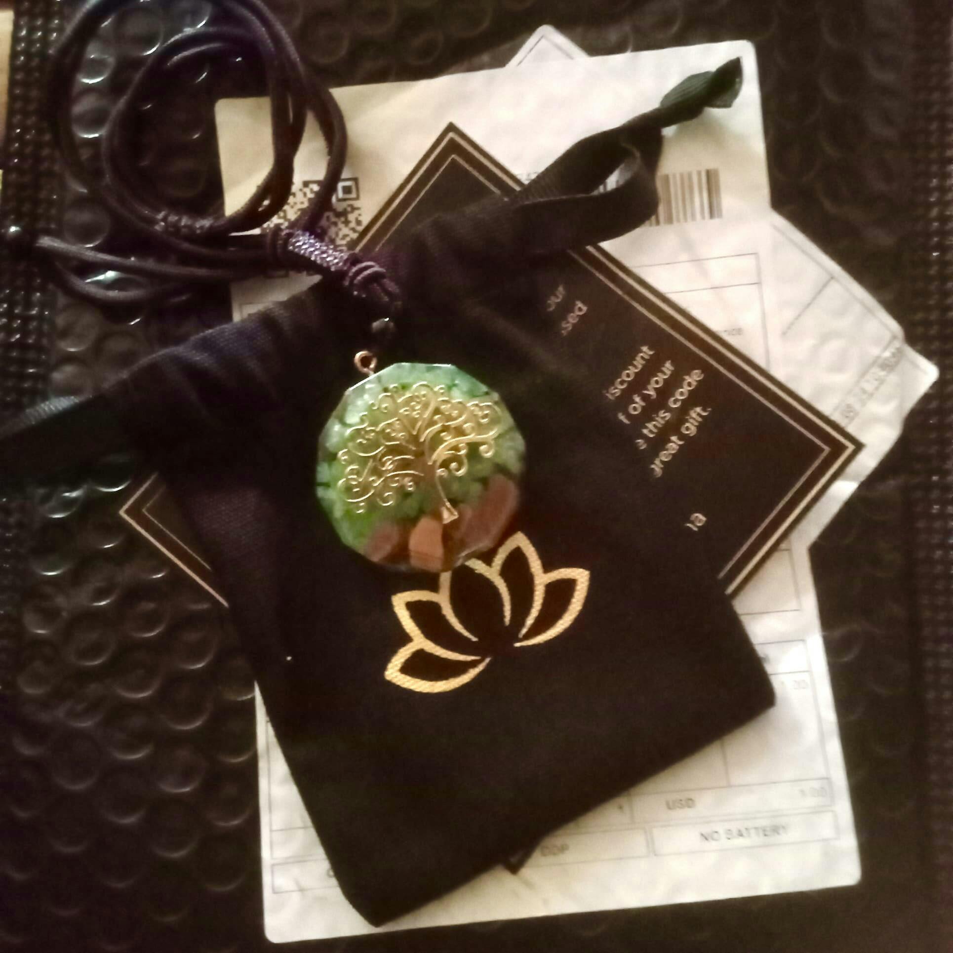 Tree of Life Orgonite Necklace for Wealth & Protection photo review