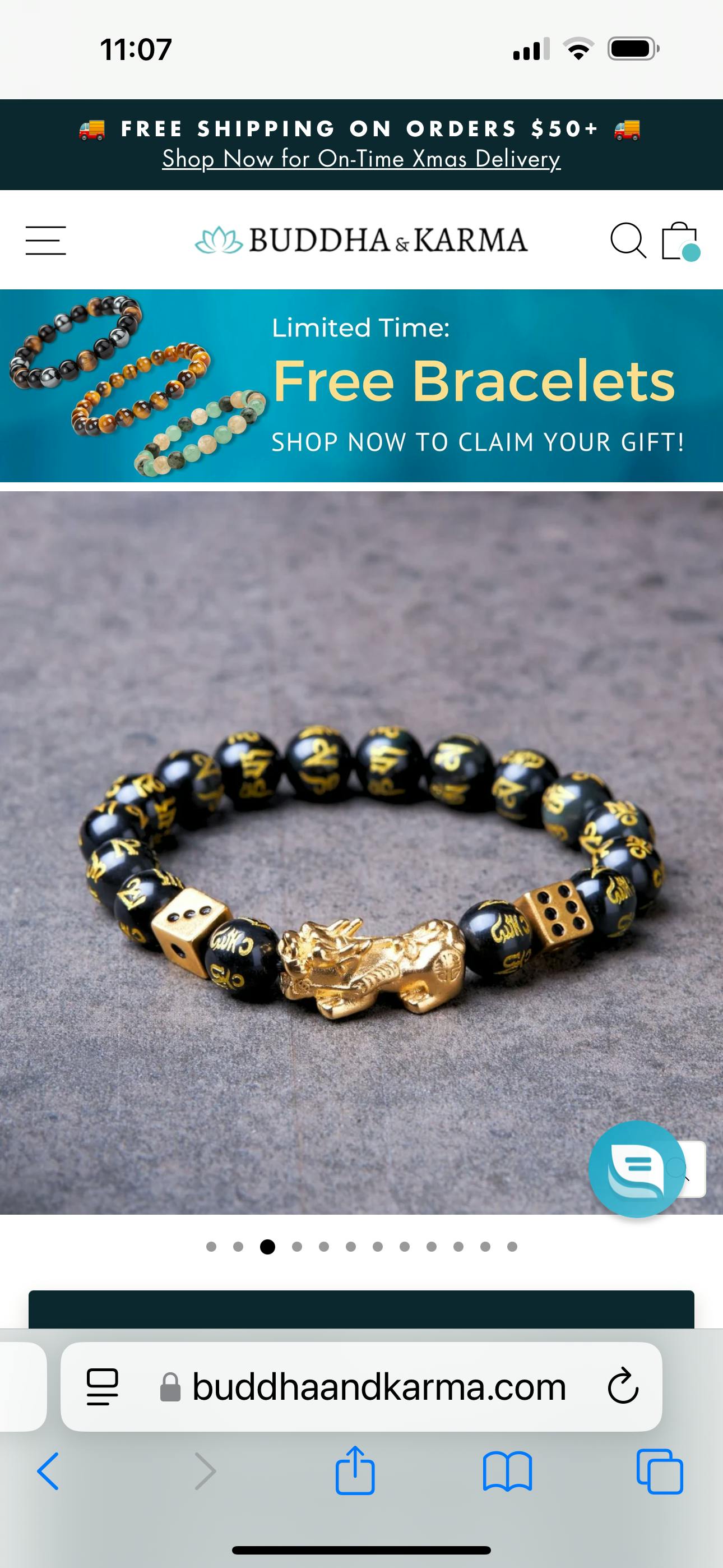 Pixiu Black Obsidian Feng Shui Bracelet for Wealth photo review