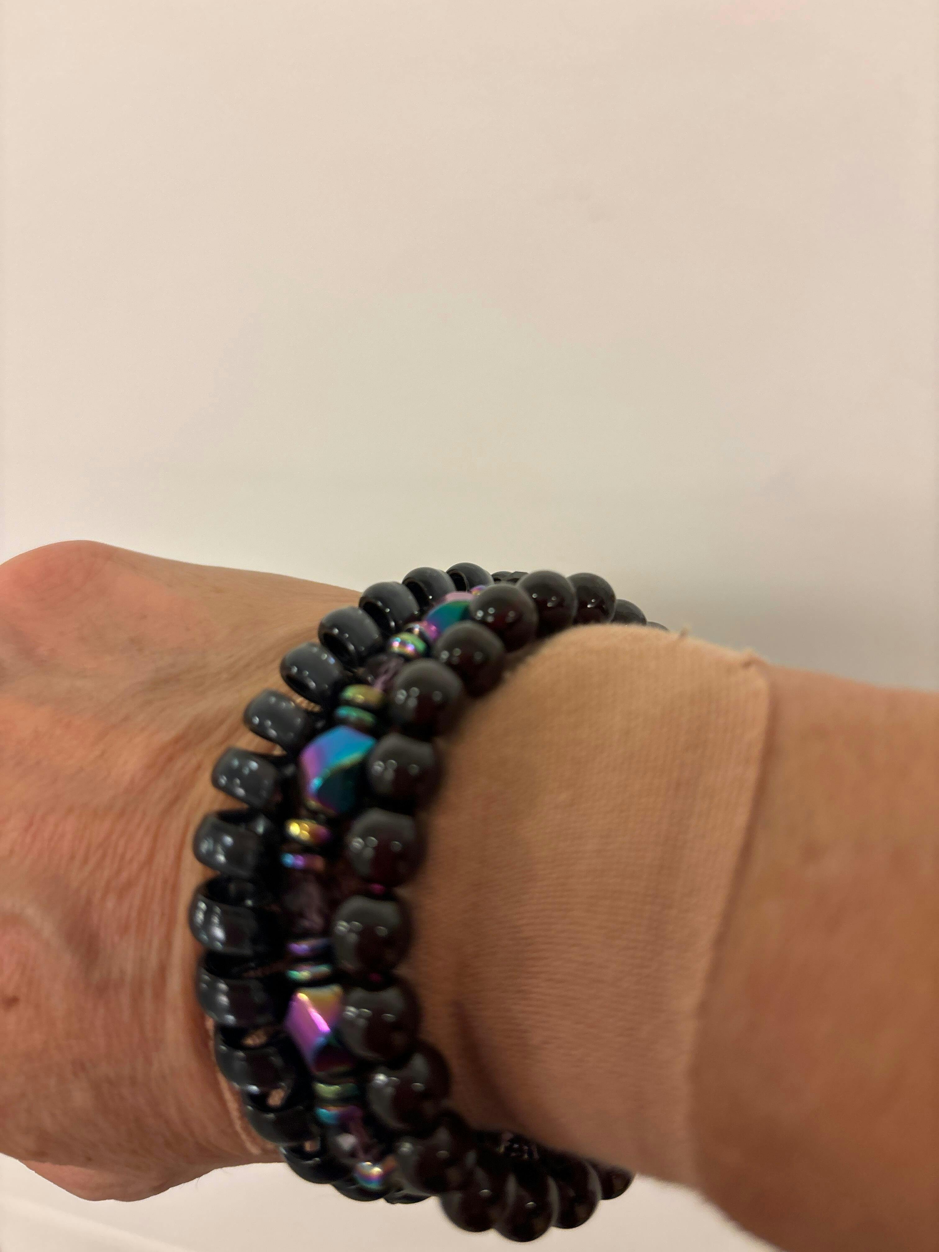 Rainbow Hematite Magnetic Bracelet for Wellness & Vitality photo review