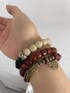 Tibetan Handmade Yak Bone Double-Wrap Bracelet – Long Style with Vintage Brass Accents