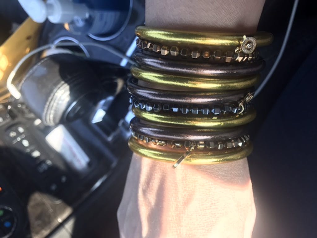 Metallic Kryptonite Bracelets Set of 3 BuDhaGirl