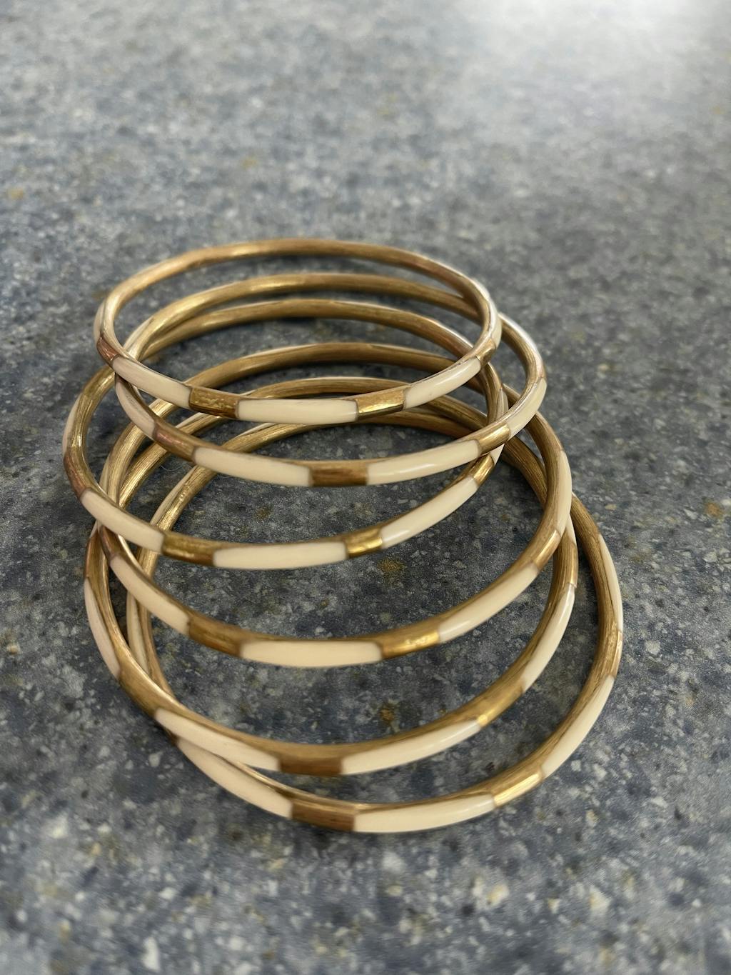 Veda Enamel Bangle Bracelets Set of 6 BuDhaGirl