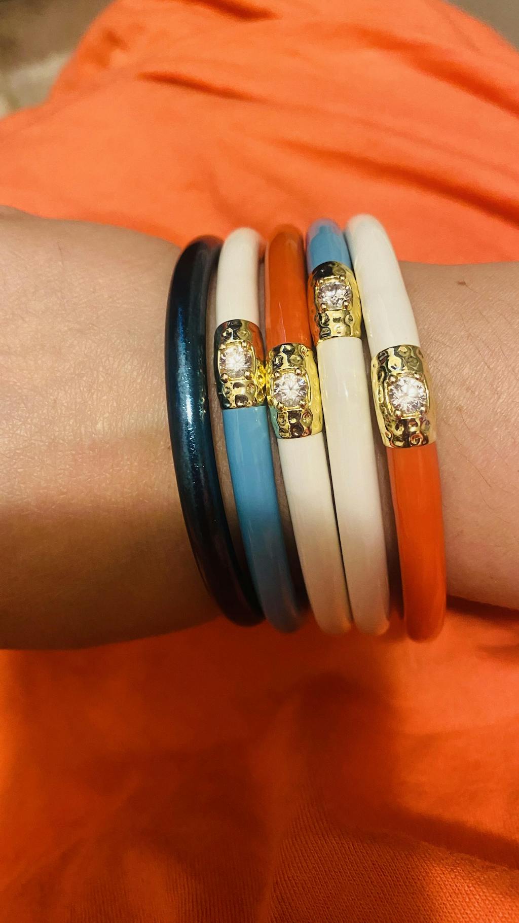 Black and Ivory Yin & Yang All Weather Bangles® BuDhaGirl