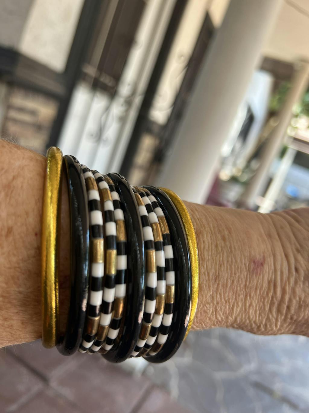 Enamel Veda Bangle Bracelets Set of 6 BuDhaGirl