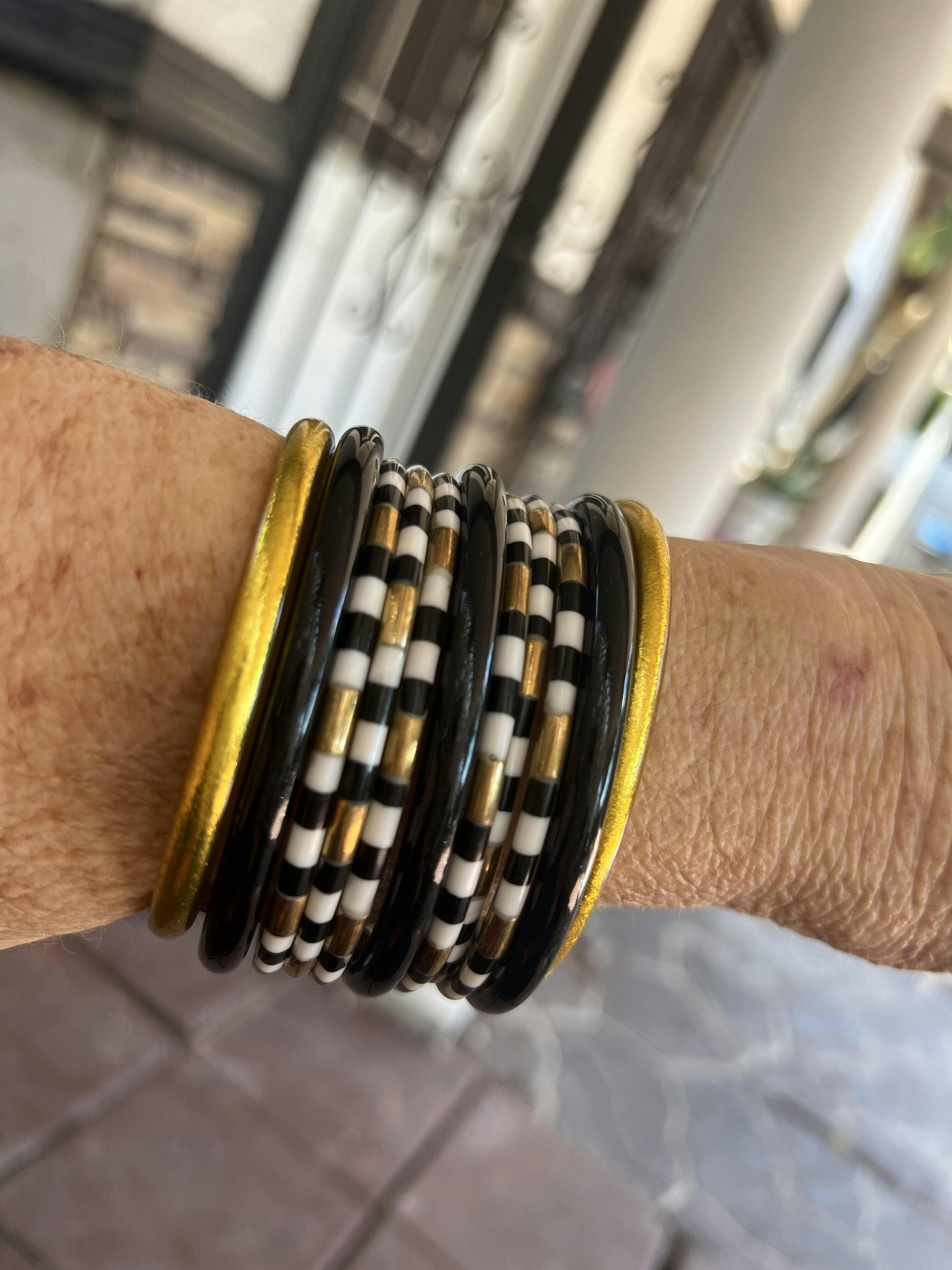 Enamel Veda Bangle Bracelets Set of 6 BuDhaGirl