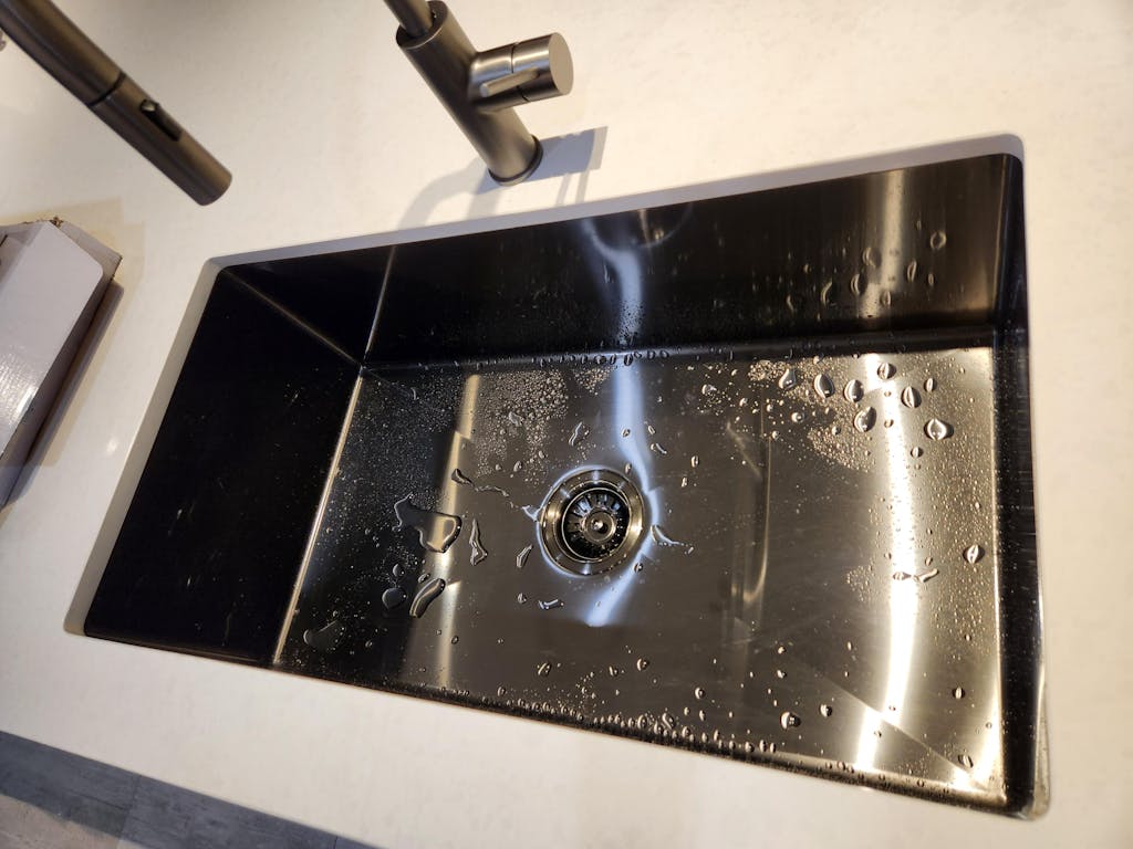 Brushed Gunmetal Marissa 810x450 XLarge Single Bowl Sink Trough Buildmat