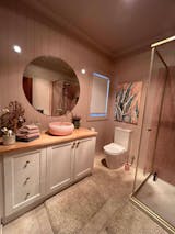 Alma Felda Champagne Pink Fluted Concrete Basin