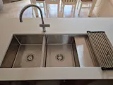 Alma Orlando 1125x450 Double Bowl with Drain Board Sink