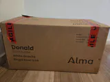 Alma Donald 560x445 White Granite Square Single Bowl