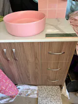 Alma Nashi Matte Pink Circle Basin