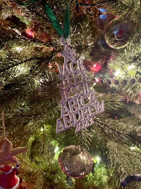 Newly Married Wedding Ornament