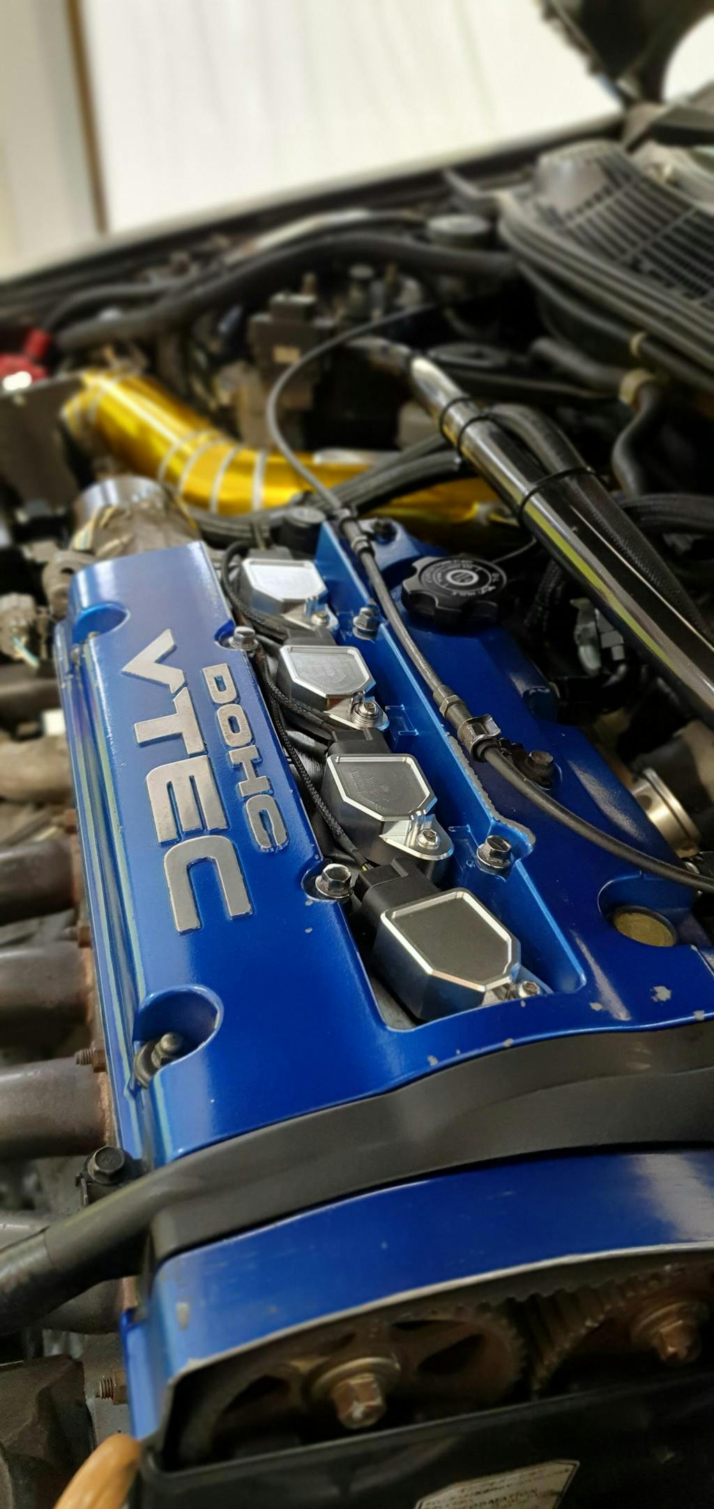 K Series K20 K24 Billet Coil Pack Cover For Honda Acura Integra Civic Bull Boost Performance