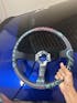 Universal 350mm 3"Deep Dish 6-Bolt Steering Wheel Black Leather Adrenaline Chaser