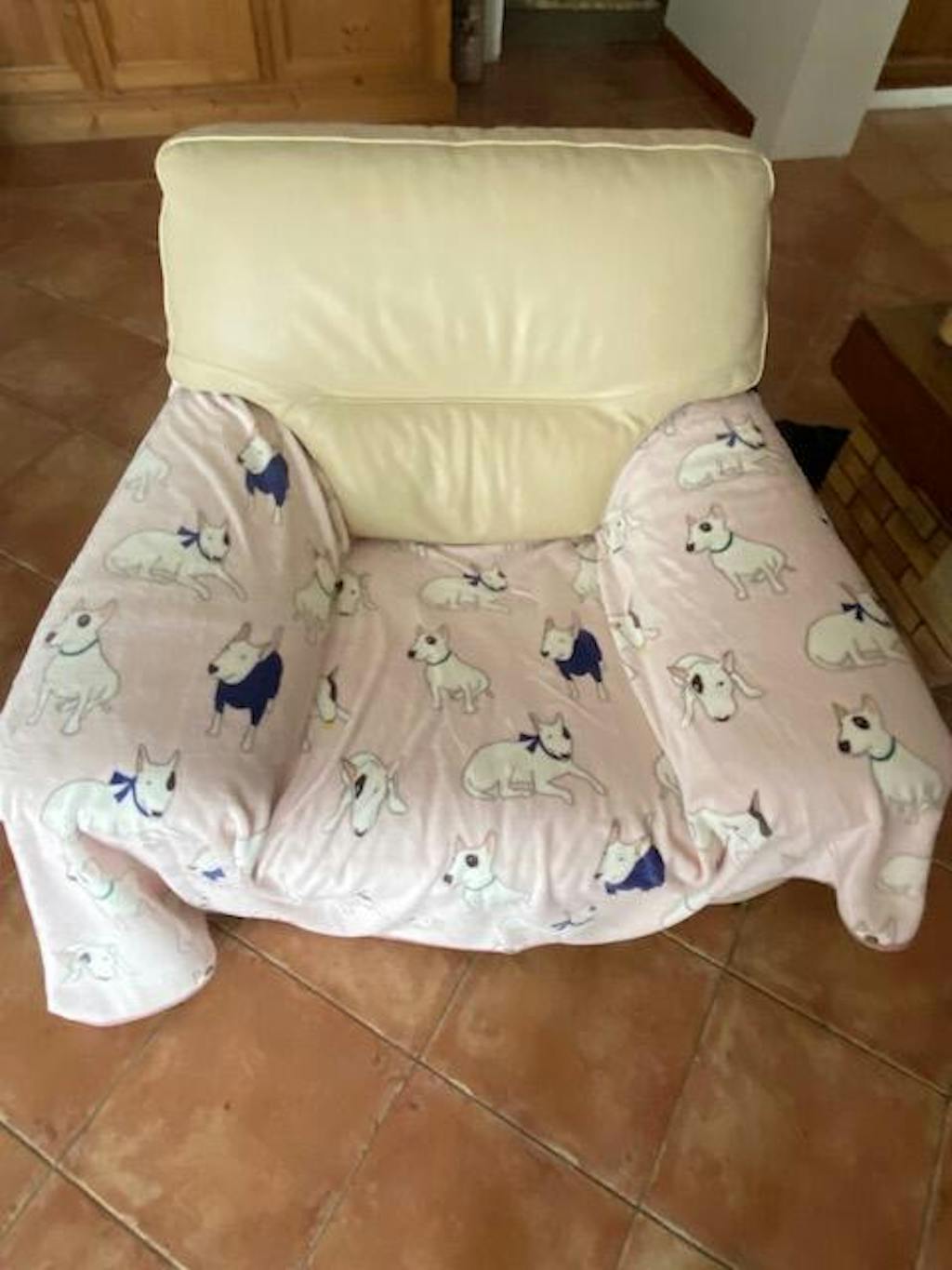 Bull Terrier Printed Fleece Blanket