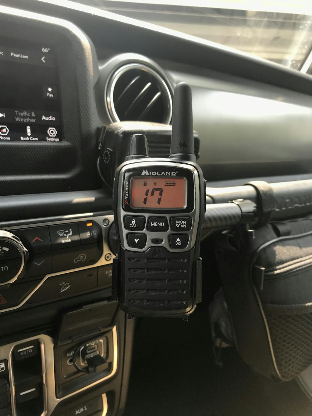 Handheld Radio Holder with 20mm Ball Bulletpoint Mounting Solutions