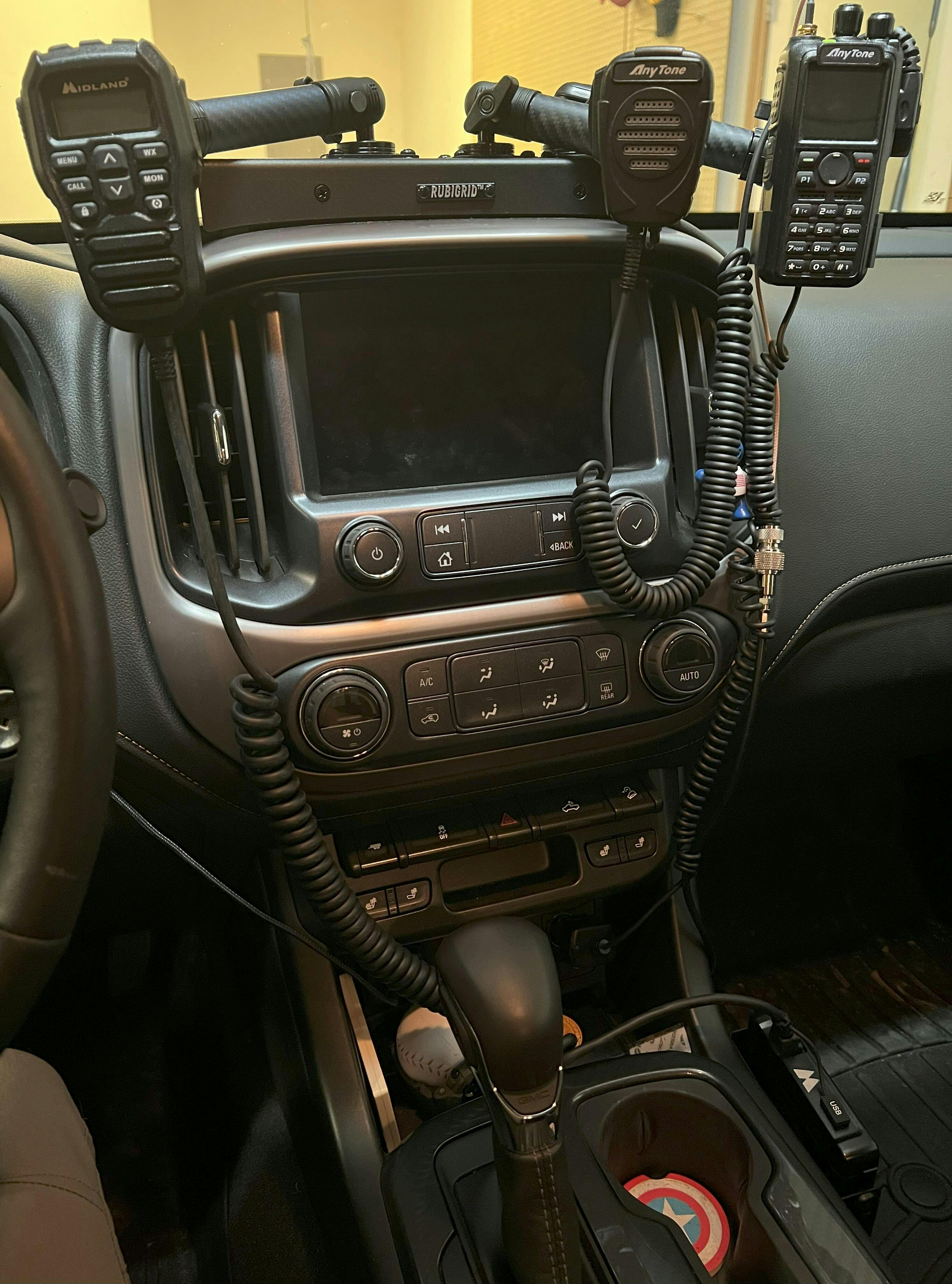 Handheld Radio Holder with 20mm Ball - Bulletpoint Mounting Solutions