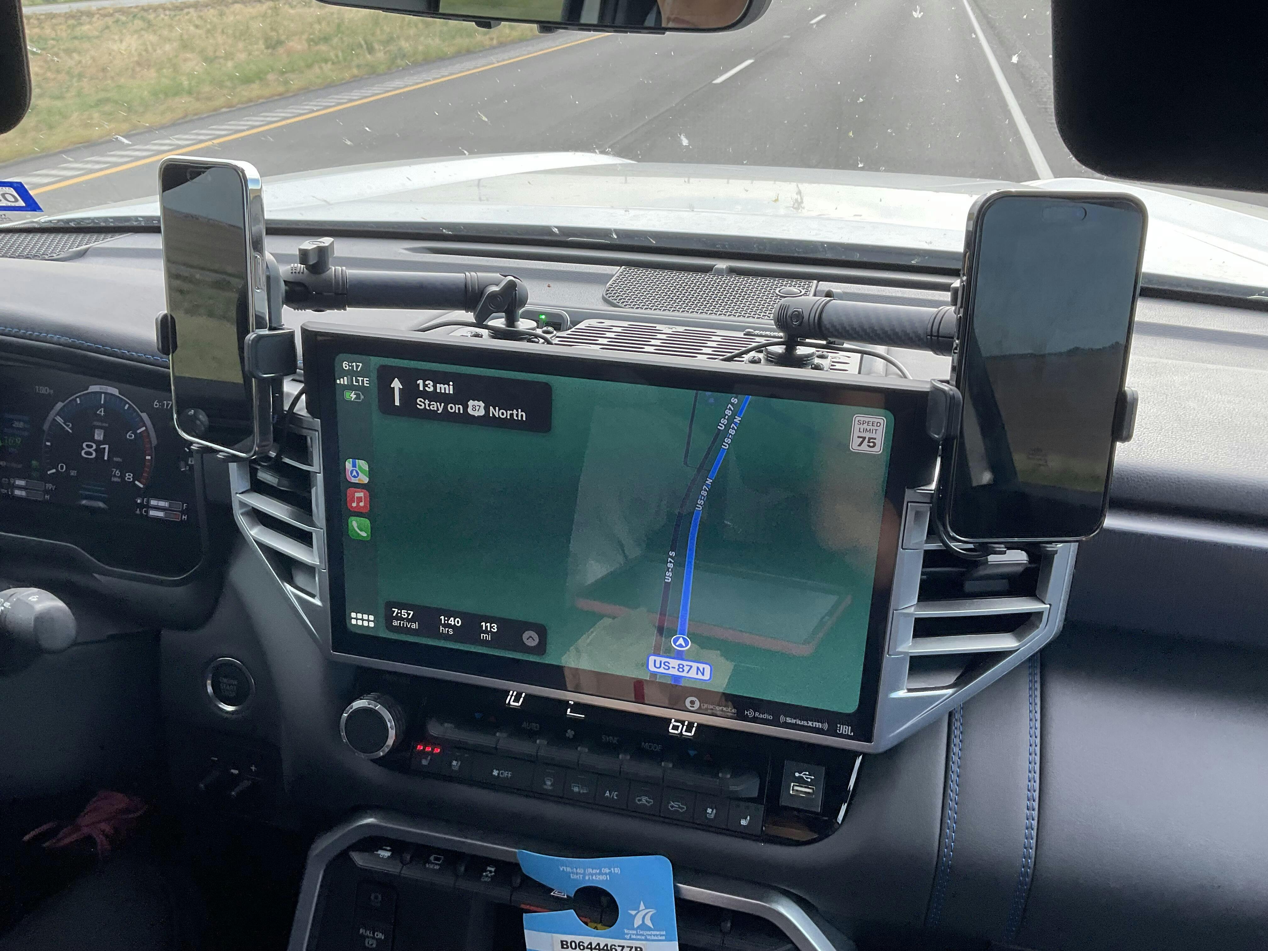 RubiGrid® 2022+ Toyota Tundra Dash Mount Phone + Device Holder Bulletpoint Mounting Solutions