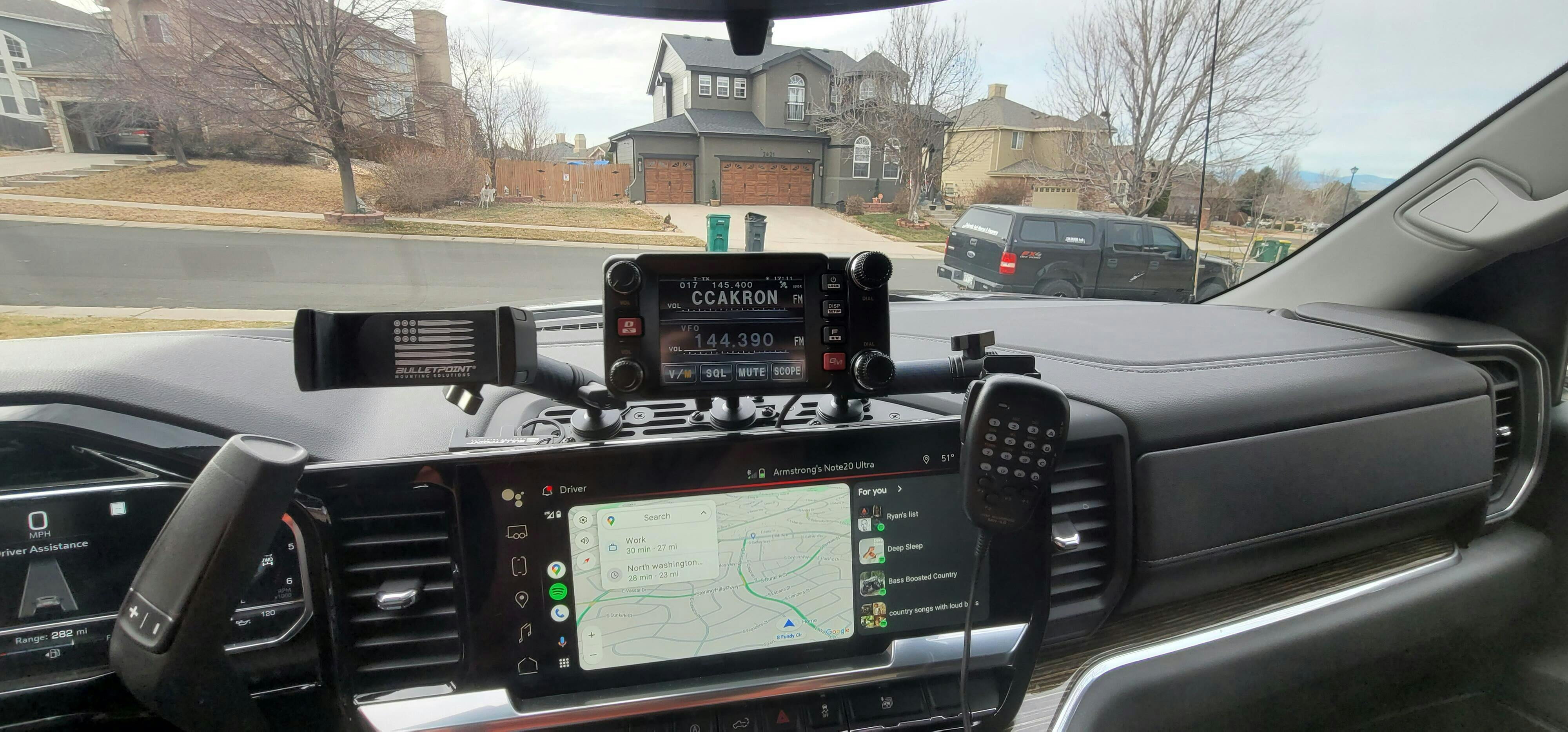 CB Radio Holder with 20MM ball Bulletpoint Mounting Solutions