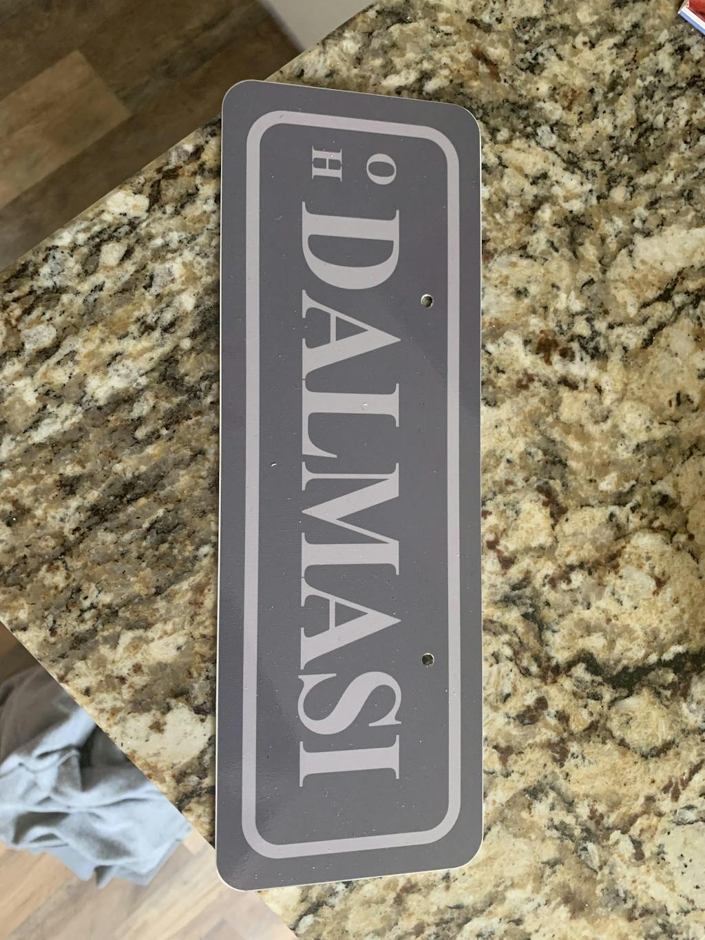 Personalized License Plate