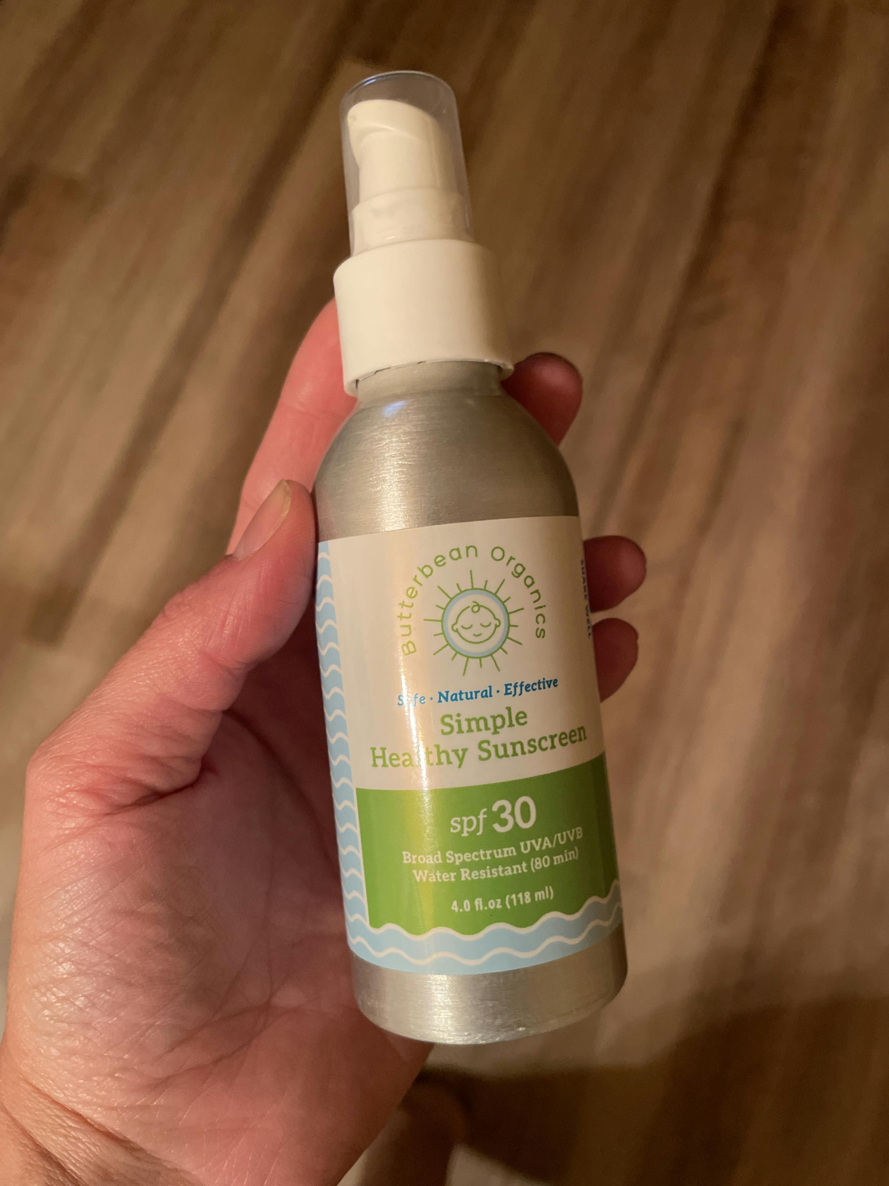 butterbean organics simple healthy sunscreen lotion