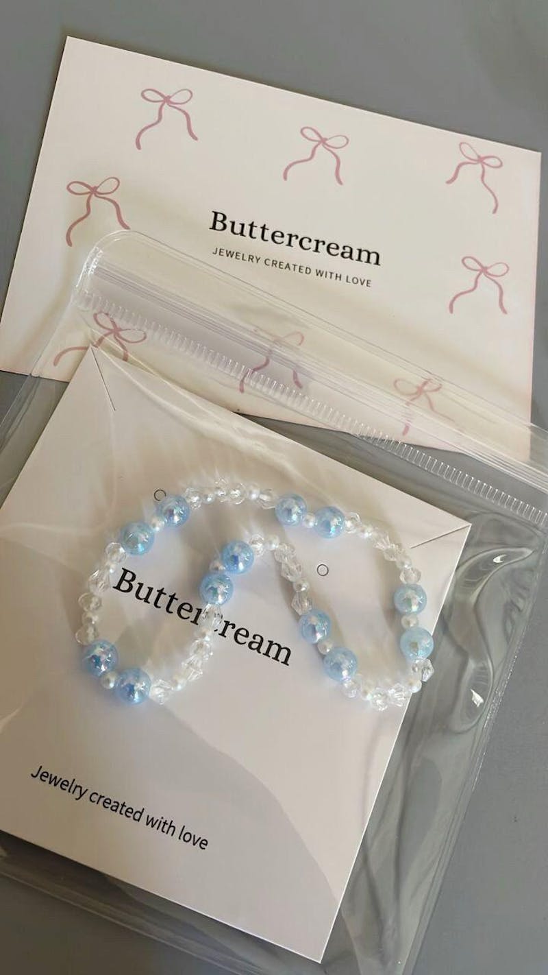 Customise Initial Alphabet Pearls Beaded Bracelet