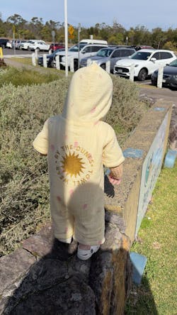 Kid's Zip-Up Jumpsuit Towel