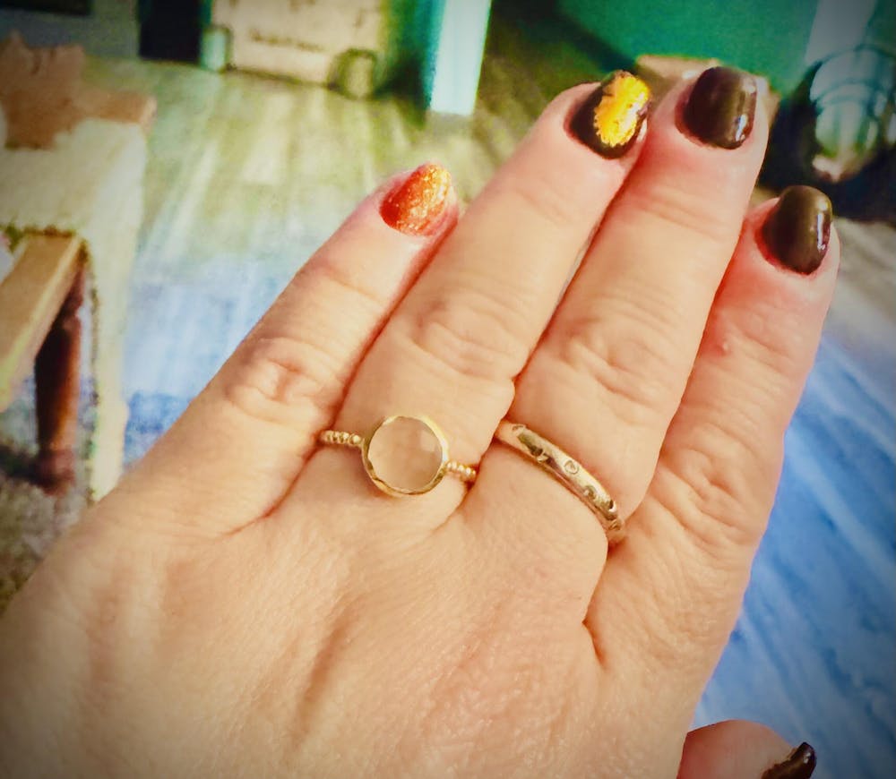 Tessy Ring * Rose Quartz * Gold Plated 18K * BJR337