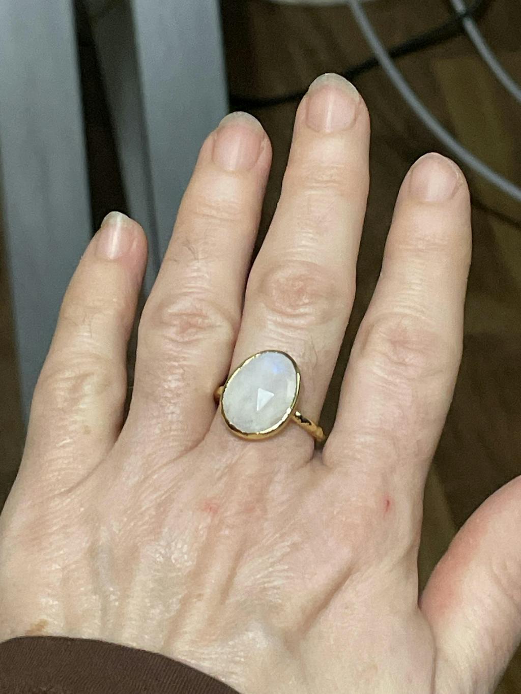 Barbara Moonstone Ring * Gold Plated 18k * BJR241