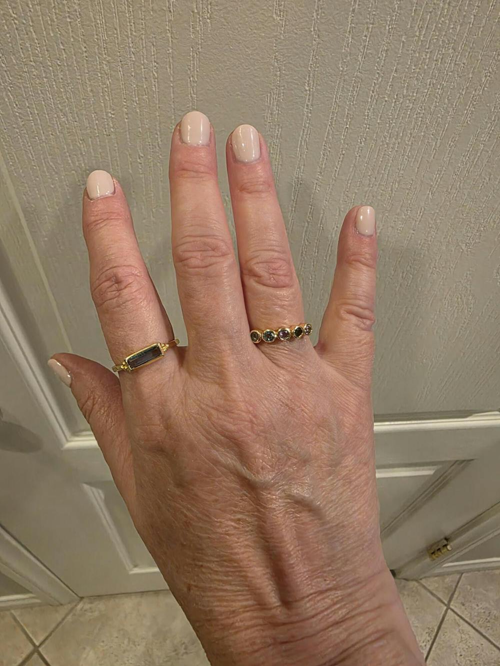 Mariana Ring * Iolite hydro * Gold Plated *