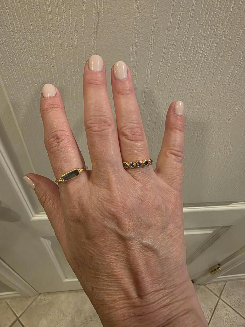 Mariana Ring * Iolite hydro * Gold Plated *