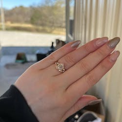 Long Hexagon Cut Lab Diamond Bridal Set Unique Engagement Ring Set