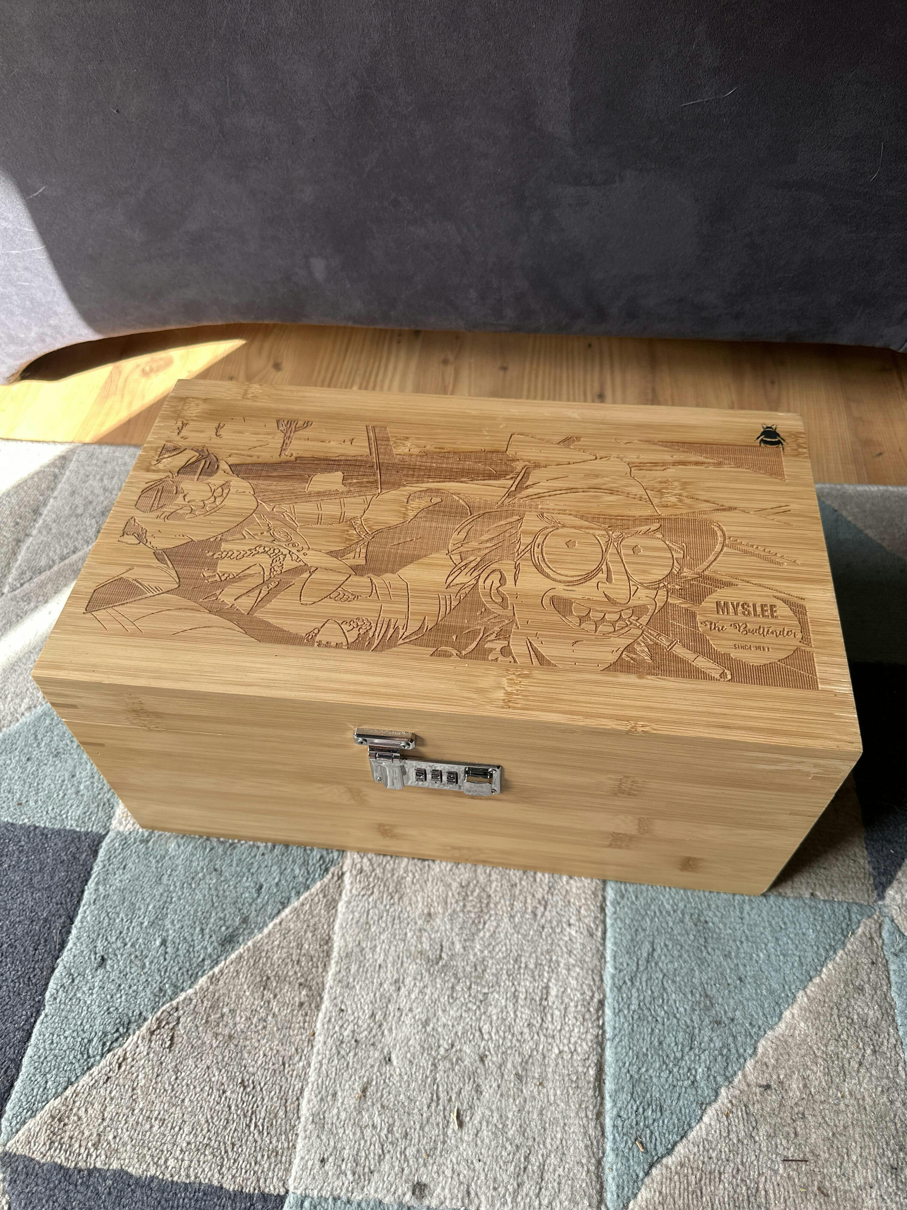 The Treasure Chest (XL Bzz Box) Bamboo Stash box