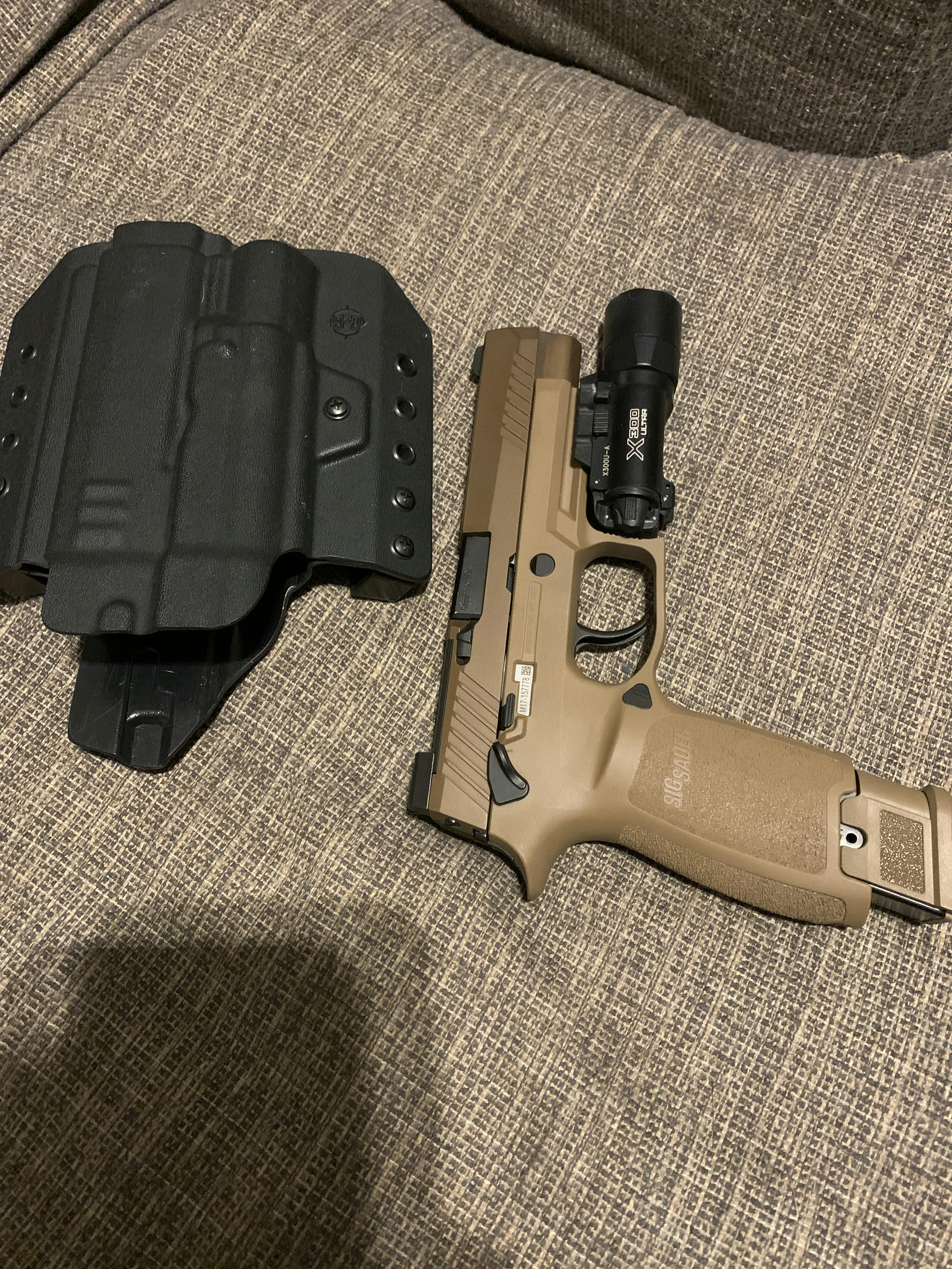 SIG P320/M17/P320c/M18/XCarry X300U/T | OWB TACTICAL Kydex Holster | Q –  C&G Holsters