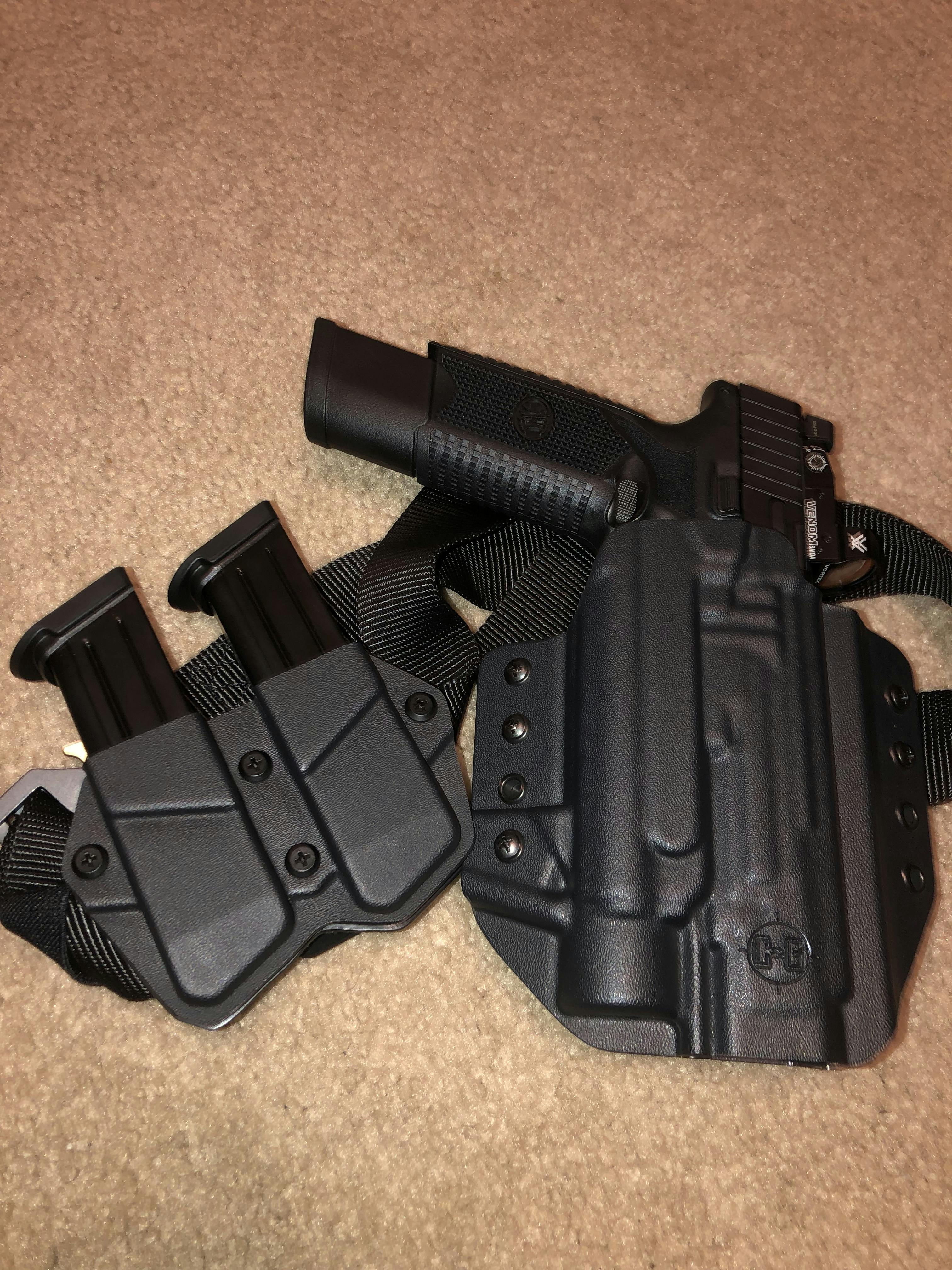 holster for fn 509 ls edge with rmr and light