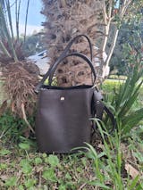 BOMBONERA PIEL MARRÓN