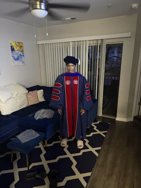 Custom  Doctoral Gown Tam & Hood Package