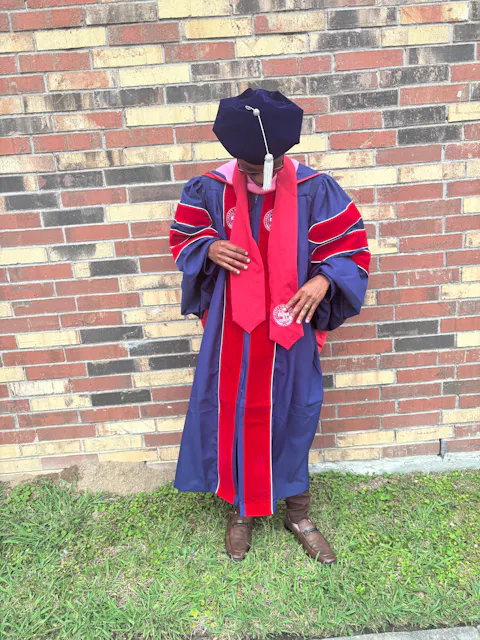 Custom  Doctoral Gown Tam & Hood Package