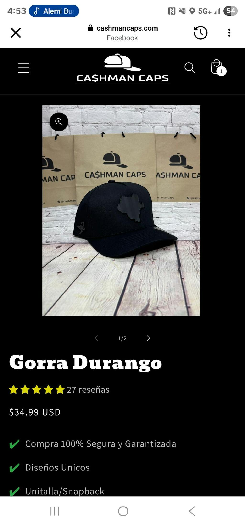 Gorra Durango