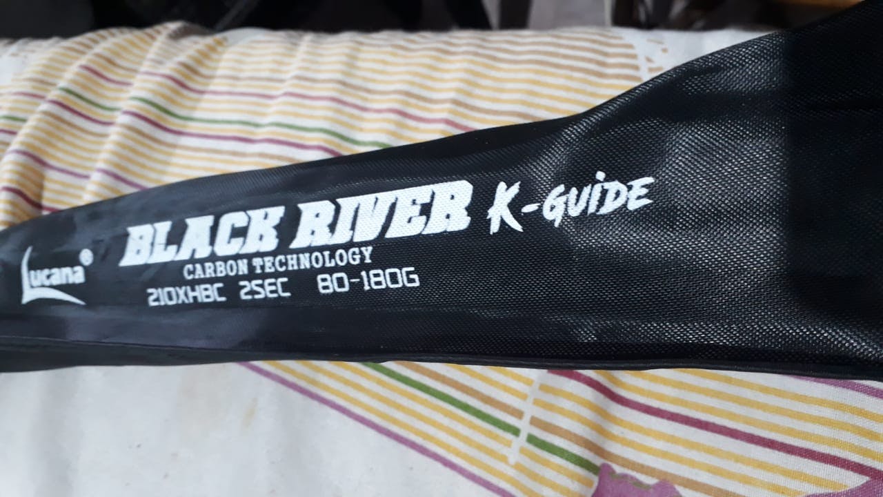 lucana black river fishing rod