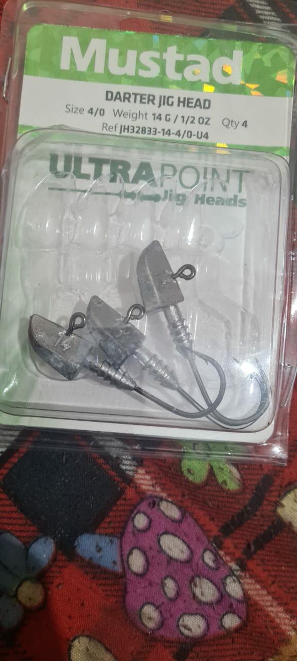 Mustad Darter Jighead, Size : 1 to 7/0, Wt : 1.8gr to 28gr, Cabral  Outdoors